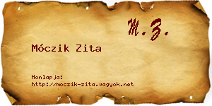 Móczik Zita névjegykártya